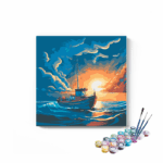 Ocean Voyage Fishing Boat Paint by Numbers Kit