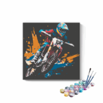 Dirt Bike Rider Paint by Numbers Kit
