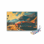 Sunset Highway Classic Car Paint by Numbers Kit