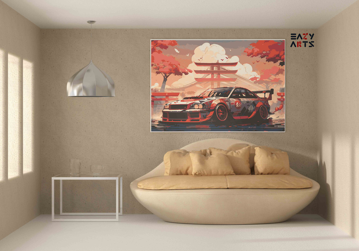 Tokyo Drift Street Racer Paint by Numbers Kit - Image 2