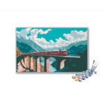 Mountain Express Train Paint by Numbers Kit
