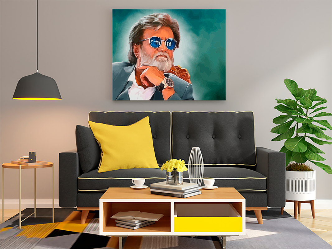 Super Star Rajnikant Stylish Paint By Numbers kit - Image 2