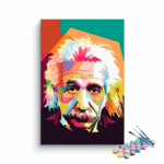Albert Einstein Abstract Paint By Numbers kit