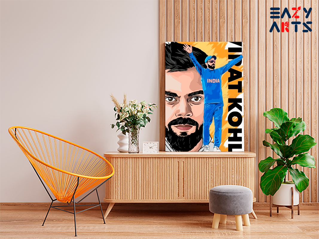 Virat Kohli Poster Paint By Numbers kit - Image 2