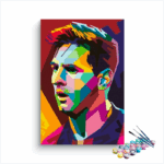 Messi 10 Abstract Paint By Numbers kit