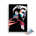 Messi Abstract Paint By Numbers kit