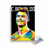 Cristiano Ronaldo Abstract Paint By Numbers kit