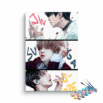 BTS Trio: Jin, SUGA & J-Hope Paint by Numbers Kit