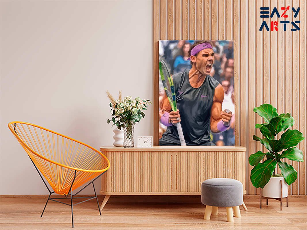 Rafael Nadal Victory Roar Paint by Numbers Kit - Image 2