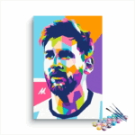 Lionel Messi WPAP Style Paint by Numbers Kit