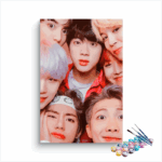 BTS Selfie Squad Paint by Numbers Kit