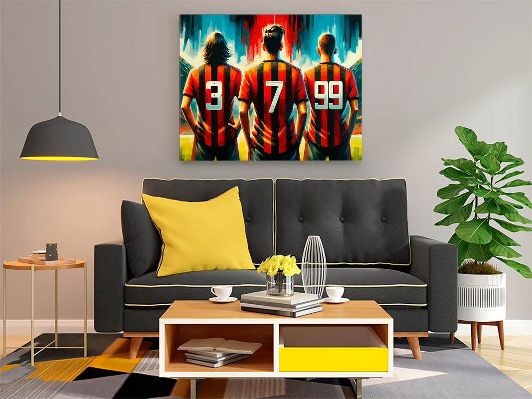 AC Milan Legends Paint by Numbers Kit - Image 2