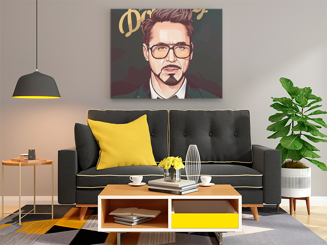 Robert Downey Jr. Paint by Numbers Kit - Image 2