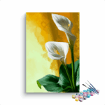 White Lilies Paint By Numbers kit