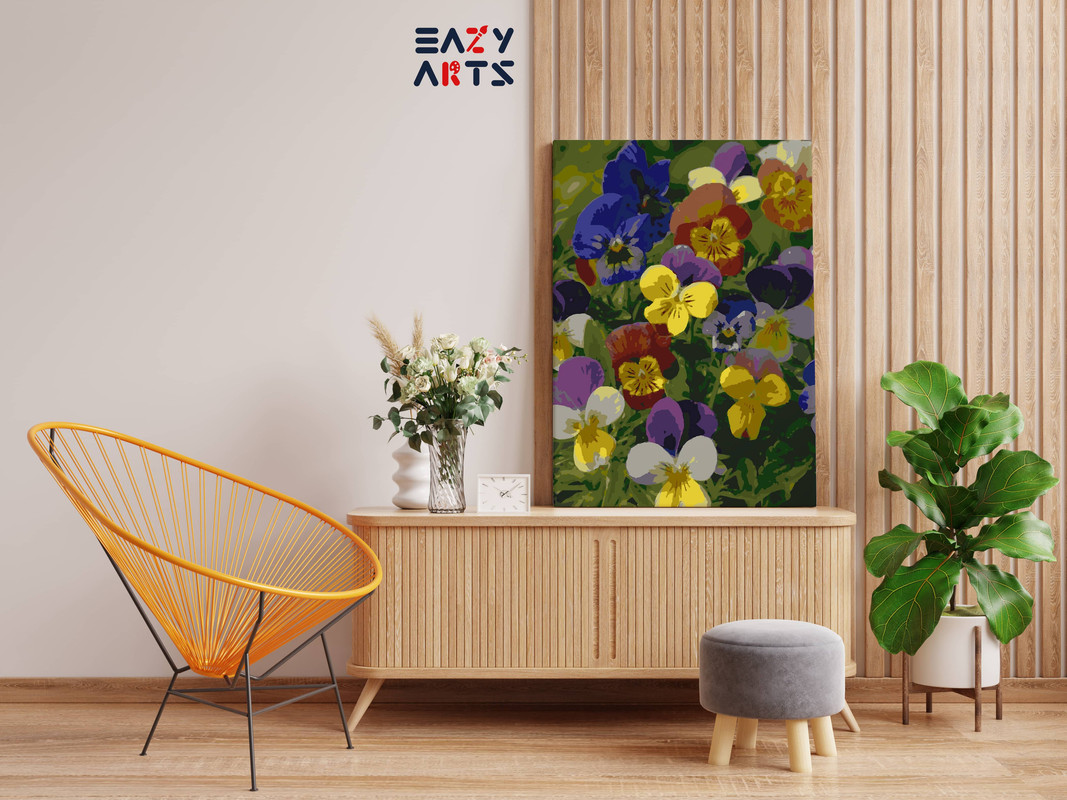 Colorful Flowers Garden Paint By Numbers kit - Image 2