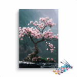 Zen Blossom: Bonsai Tree Paint by Numbers Kit