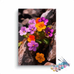 Mountain Pansies: Vibrant Blooms Paint by Numbers Kit