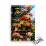 Market Bloom: Flower Stall Paint by Numbers Kit