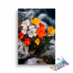 Rocky Bloom: Wildflowers in the Mountains Paint by Numbers Kit