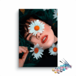 Floral Dreams: Portrait with Daisies Paint by Numbers Kit
