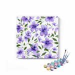 Elegant Purple Blooms Paint by Numbers Kit