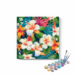 Tropical Hibiscus Garden Paint by Numbers Kit