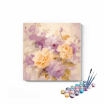 Pastel Rose Bouquet Paint by Numbers Kit