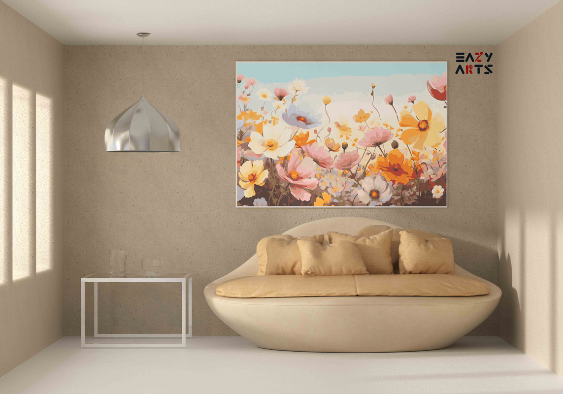 Spring Meadow Bloom Paint by Numbers Kit - Image 2