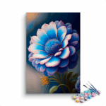 Mystic Blue Blossom Paint by Numbers Kit