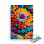 Bold Abstract Blooms Paint by Numbers Kit