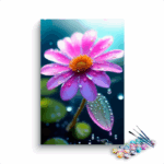 Dew-Kissed Pink Daisy Paint by Numbers Kit