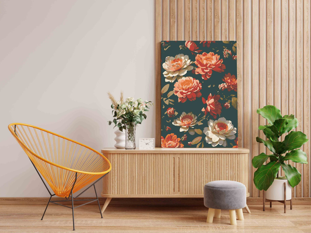 Realistic Dahlia Bloom Paint by Numbers Kit - Image 2