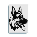 Curious Dog Canvas DIY Painting – Glow in the Dark Kit for Adults & Kids | Eazy Arts DIY Art Set with Brushes, Glow Paint & Black Paint (Blue/Cyan/Green Glow Options)