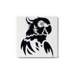 Parrot Canvas DIY Painting – Glow in the Dark Kit for Adults & Kids | Eazy Arts DIY Art Set with Brushes, Glow Paint & Black Paint (Blue/Cyan/Green Glow Options)