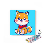 Cute Cat Sitting PBN Kit For Kids