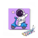 Astronaut On Scooter Paint By Numbers Kit For Kids