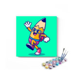 Pencil Cartoon Paint By Numbers Kit For Kids