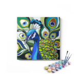 Peacock Closeup Paint By Numbers Kit For Kids
