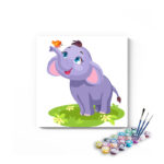 Elephant Playing Paint By Numbers Kit For Kids