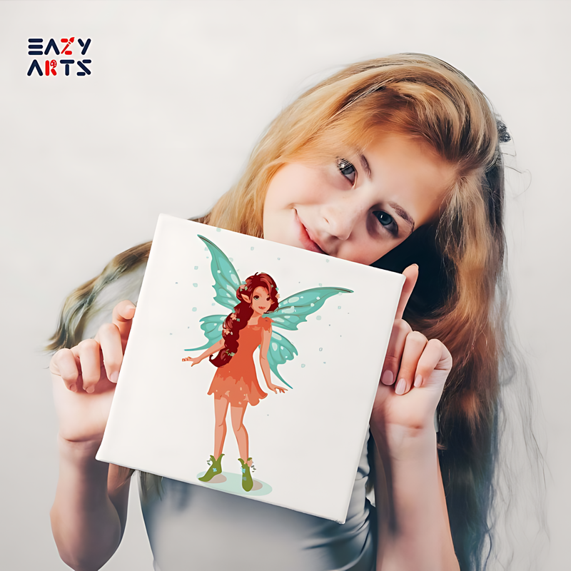Little Fairy Playing Paint By Numbers Kit For Kids - Image 2