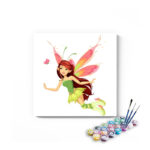 Flying Butterfly Fairy Paint By Numbers Kit For Kids