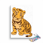 Baby Tiger Paint By Numbers Kit For Kids