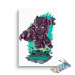 Black Panther  Paint By Numbers Kit For Kids
