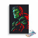 Hulk Abstract Paint By Numbers Kit For Kids