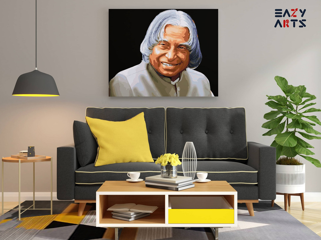 Dr APJ Abdul Kalam Smiling Paint By Numbers kit - Image 2