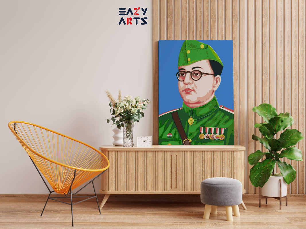 Subhas Chandra Bose Paint By Numbers kit - Image 2