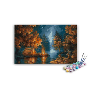 A Night in Jungle Tent Paint By Numbers kit