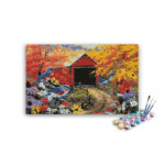 Birds and House Paint By Numbers kit