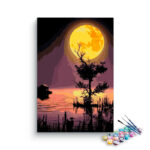 Yellow Moon Paint By Numbers kit