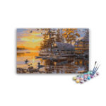 Home River and Ducks Paint By Numbers kit